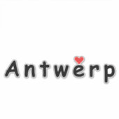 Sticker J'aime Anvers (Devant)