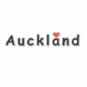Sticker j'aime Auckland (Devant)
