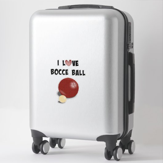 Sticker J'Aime Bocce Ball (Sur valise)