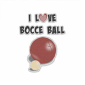 Sticker J'Aime Bocce Ball (Devant)