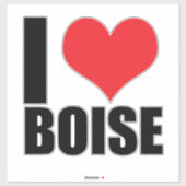 Sticker J'aime Boise (Feuille)