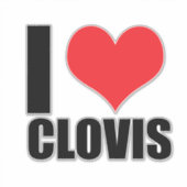 Sticker J'aime Clovis (Devant)