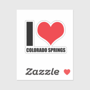 Sticker J'aime Colorado Springs