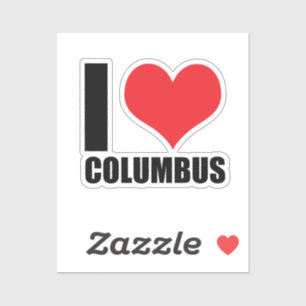 Sticker J'aime Columbus