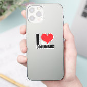 Sticker J'aime Columbus (Téléphone)