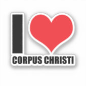 Sticker J'aime Corpus Christi (Recto)