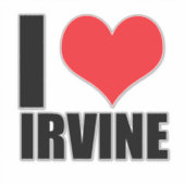 Sticker J'aime Irvine (Devant)