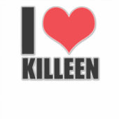 Sticker J'aime Killeen (Devant)