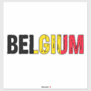 Sticker J'aime la Belgique