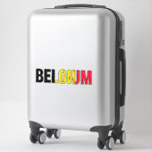 Sticker J'aime la Belgique (Sur valise)