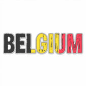 Sticker J'aime la Belgique (Devant)