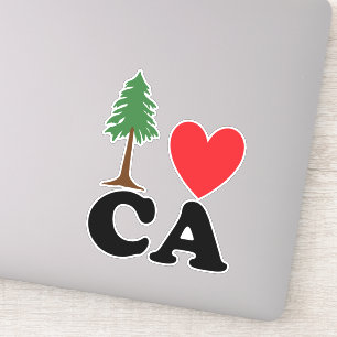 Sticker J'aime la Californie