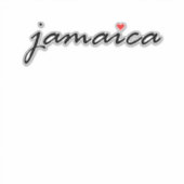 Sticker J'aime la Jamaïque (Devant)