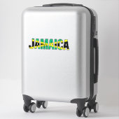 Sticker J'aime la Jamaïque (Sur valise)