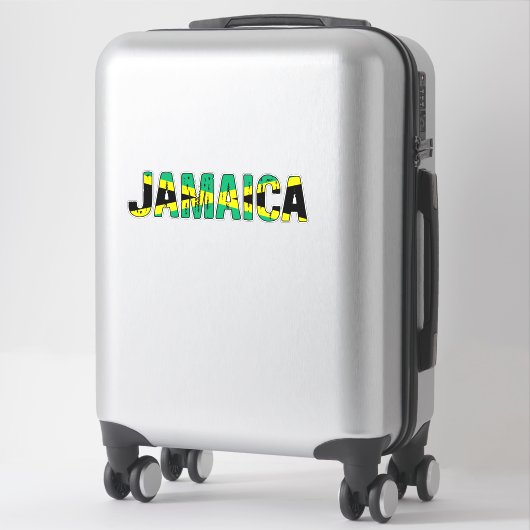 Sticker J'aime la Jamaïque (Sur valise)