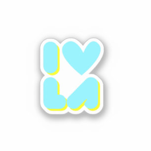 Sticker J'aime LA Los Angeles