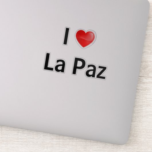 Sticker J'aime La Paz (Détail)