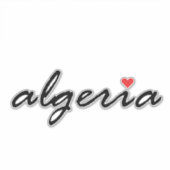 Sticker J'aime l'Algérie (Devant)