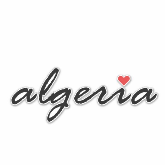Sticker J'aime l'Algérie (Devant)