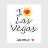 Sticker J'aime Las Vegas (Feuille)