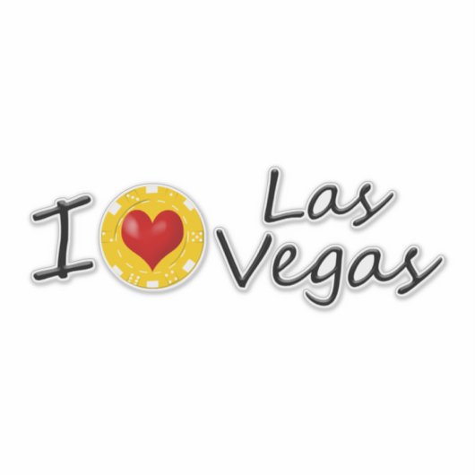 Sticker J'aime Las Vegas (Devant)