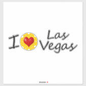 Sticker J'aime Las Vegas (Feuille)