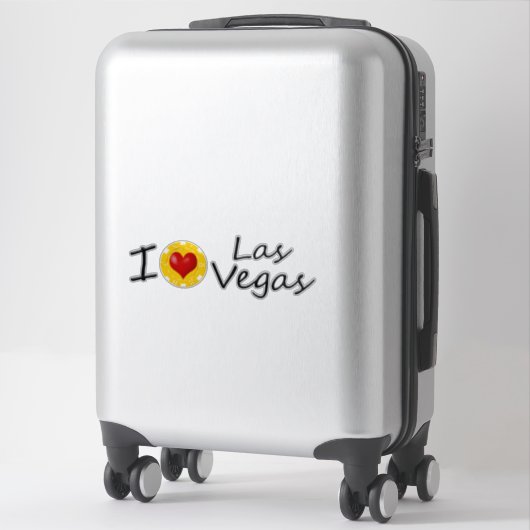 Sticker J'aime Las Vegas (Sur valise)