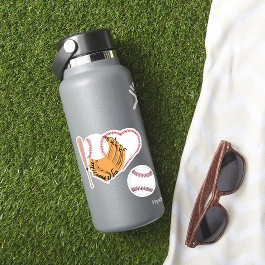 Sticker J'Aime Le Baseball (HydroFlask Insitu)