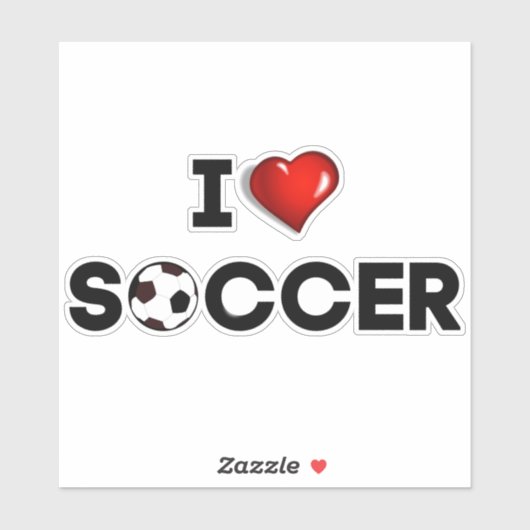 Sticker J'Aime Le Football (Feuille)