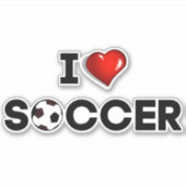 Sticker J'Aime Le Football (Devant)