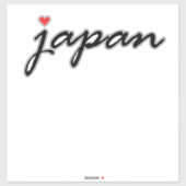 Sticker J'aime le Japon (Feuille)