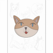 Sticker J'aime les chats (Devant)