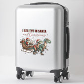 Sticker J'aime les dinosaures (Sur valise)