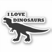 Sticker J'Aime Les Dinosaures ! (Devant)