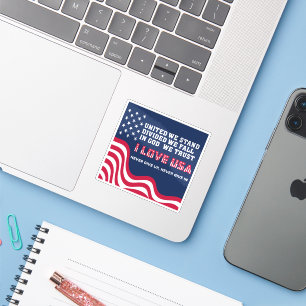 Sticker J'aime les États-Unis