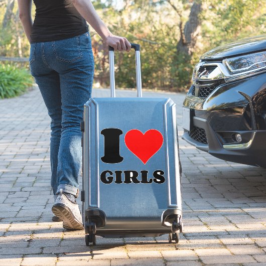 STICKER J'AIME LES FILLES (Valise Insitu)