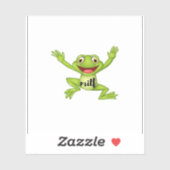 Sticker J'aime les grenouilles (Feuille)