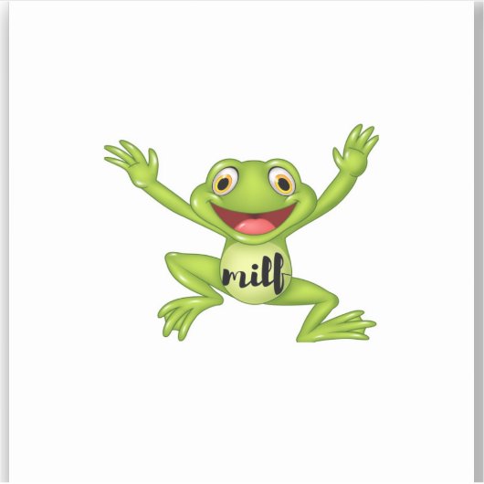 Sticker J'aime les grenouilles (Devant)