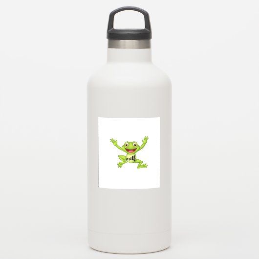 Sticker J'aime les grenouilles (Gourde)