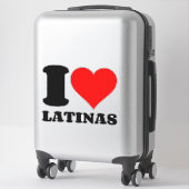STICKER J'AIME LES LATINAS (Sur valise)