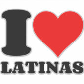 STICKER J'AIME LES LATINAS (Devant)
