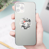 Sticker J'aime les monstres parce que les gens aiment les  (Téléphone)
