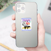 Sticker J'aime les mouffettes, pas les gens (Téléphone)
