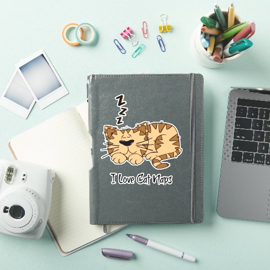 Sticker J'Aime Les Naps De Chat (Couverture iPad)