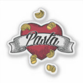 Sticker J'aime les pâtes (Devant)