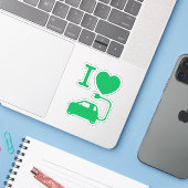 Sticker J'aime {Love} NEVs (Ordinateur portable avec iPhone)