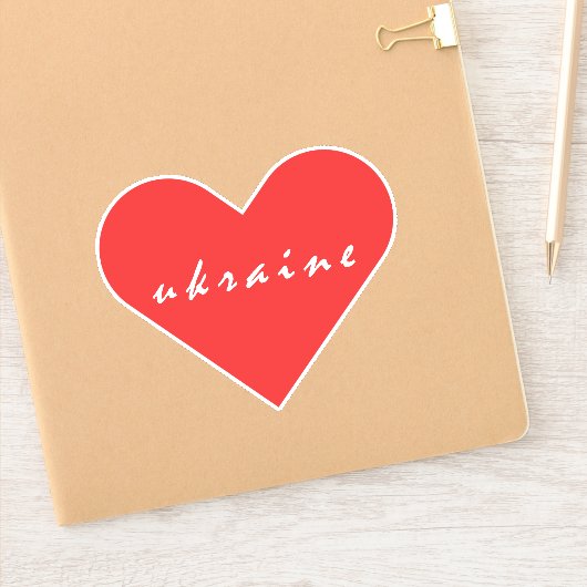 Sticker J'aime l'Ukraine (Carnet)