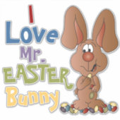 Sticker J'Aime M. Bunny Pâques (Devant)