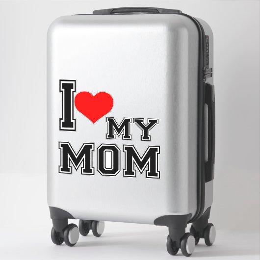 STICKER J'AIME MA MÈRE (Sur valise)