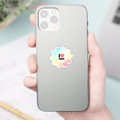 Sticker J'aime Maman Étoile Néon Colorée (Téléphone)